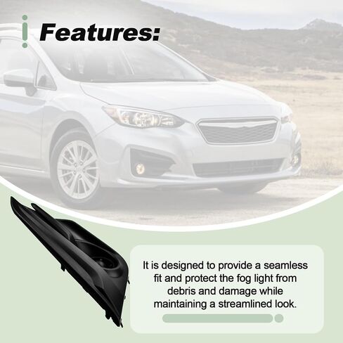 Front Bumper Fog Light Cover Compatible with 2017-2019 Subaru Impreza Replace 57731FL20A (Passenger Side) in Kuwait