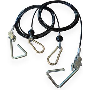 TreadLife Fitness Replacement Cables w/Hook Assembly (2 x Cables) - Replacement for Bowflex Xtreme2 Gyms - 150" Inch - (Pair)