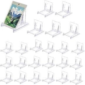 Acrylic Plate Stands,Adjustable Acrylic Plate Stand Picture Frame Display Holder Decorative Plate Display Stand Clear Easel Stand for Display Acrylic Art Stand for Home Office Festival Party
