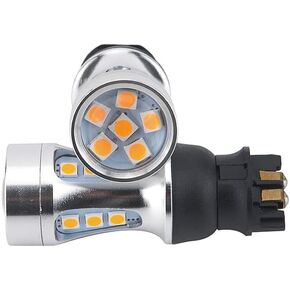 2 Super Bright Canbus Amber Error Free PWY24W PW24W LED Bulbs Front Turn Signal Lights