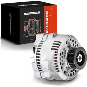 A-Premium Alternator Compatible with Ford Mustang 1994-2000, Thunderbird 1994-1997 & Mercury Cougar 1994-1997, V6 3.8L, 130A 12V CW 6-Groove Pulley, Replace# F4PU10346BA F4PZ10346B F4PZ10346BRM