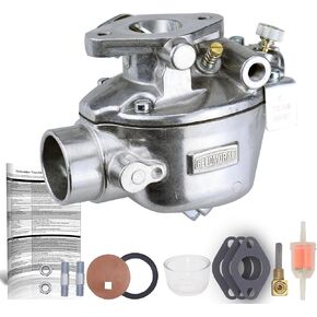8N9510C-HD Carburetor For Ford Tractor Carb 2N 8N 9N Marvel Schebler 1939-1952 TSX33 TSX241A TSX241B TSX241C Replaces B3NN9510A 8N9510C 9N9510A with Linkage Rod Sediment Bowl Gasket