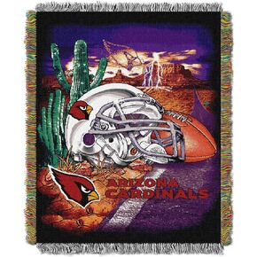 Northwest NFL Arizona Cardinals Unisex-Adult Woven Tapestry Throw Blanket, 48" x 60", Home Field Advantage