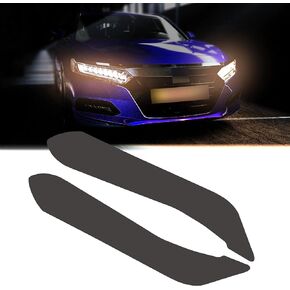 TOMALL 1 Pair Vinyl Smoke Tint Headlight Films Compatible with Honda Accord 2018-2022 Car Headlight Transmission Self Adhesive Stickers Exterior Vinyl Smoke Decoration Trim (Blue)