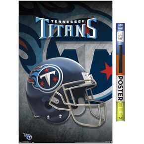 Trends International NFL Tennessee Titans - Helmet 18 Wall Poster, 22.375" x 34", Poster & Mount Bundle