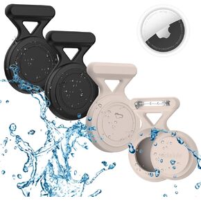 Hidden Airtag Holder for Kids - 4 Pack Apple Air Tag Holder Case Waterproof Soft Silicone, Safety Pin GPS Tracker Hidden Inside Kids Elderly Clothes, Backpack, Shoe or Luggage