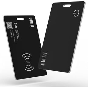 OWill 2mm Ultra-Thin Wallet Tracker Card, Smart Bluetooth Wallet Finder Compatible with Find My (iOS only), Finder Card for Wallet, Luggage and More