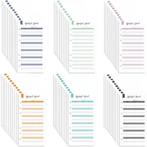 Budget Sheets for A6 binder with 6 holes, Expense Tracker Budget Sheets for Cash Envelopes, A6 Budget Binder Inserts (Multicolor, A6)