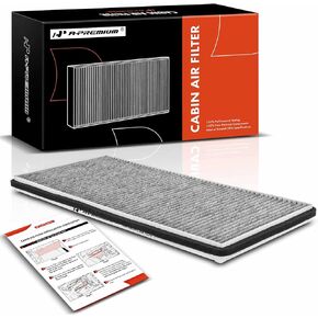 A-Premium Cabin Air Filter w/Activated Carbon Compatible with Land Rover Range Rover 2003-2013 & BMW X5 2000-2006, Replace# 64318409043