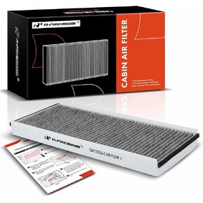 A-Premium Cabin Air Filter with Activated Carbon Compatible with Dodge Sprinter 2500 2003-2006, Sprinter 3500 2003-2006 & Freightliner Sprinter 2500 2002-2006, Sprinter 3500 2002-2006, 2.7L