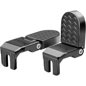 1 Pair 10MM U Slot Bicycle Rear Pedals Folding Rear Seat Footrest Pedals Cycling Accessories for Mountain Bike, Folding Bicycle
