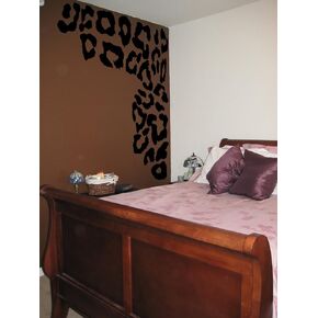 Leopard Print Spots Vinyl Wall Decal Decor