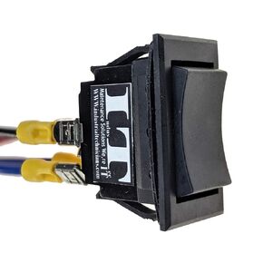 IndusTec 30 AMP 12 V DC - Momentary Reverse Motor Polarity Control Reversing Rocker Switch (On)-Off-(On) 4 Pin Double Pole Double Throw for 5th Wheel Tongue Trailer RV Power Jack Automatic Reset
