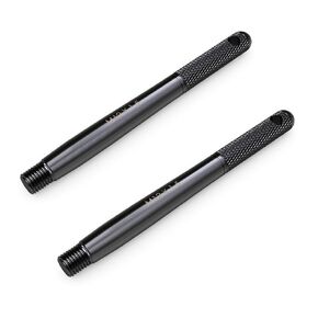 Black Wheel Hanger Alignment Pin Guide Tool - Metric 14x1.5 Threads - Wheel Lug Bolt Automotive Mechanic Tool Compatible with Audi Volkswagen Mercedes Benz Porsche, M14x1.5 2pcs