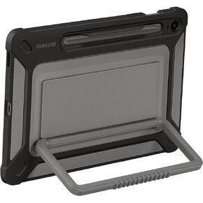 SAMSUNG Galaxy Tab S9 FE Outdoor Cover, Rugged Tablet Protector and Carry Case, Military Grade Protection, Built-in Kickstand, S Pen Holder, US Version, Black