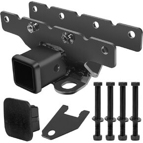 مجموعة مقطورة وصلة السحب لسيارة جيب رانجلر 2018-2024، مصد خلفي 2 بوصة JL JLU جهاز استقبال وصلة الجر يشمل غطاء 2 باب و4 أبواب in Kuwait