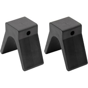 V-Span Boat Trailer Bow Stop Block Trailer Rubber Bow Stop Non Marking Polyurethane Mounting Hole 2 inch Width 4 inch V-Span (2 pcs)