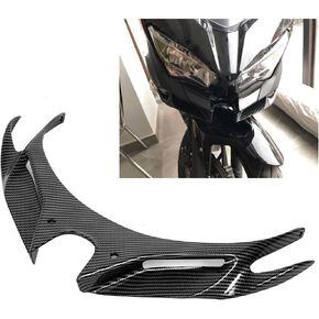 Powersports Fairing Kits Fairing Kits Carbon Fiber Style Front Fairing Aerodynamic Wing Cover For Ninja 250/400 18-20 Front Fairing Ninja 400 Front