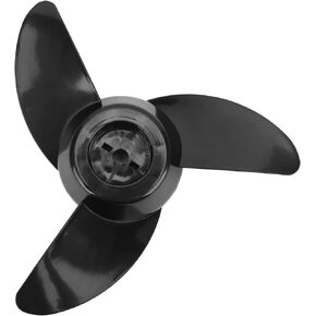 8.6in 3-Blade Marine Propeller Kit Plastic Outboard Propeller Boat Engine Propeller Electric Thruster Trolling Motor Parts for 28lb/36lb/46lb Outboard,for 12V/24V Motor