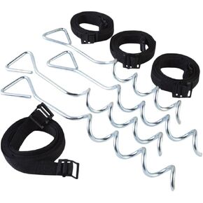 JumpKing Trampoline Anchor Kit , Black
