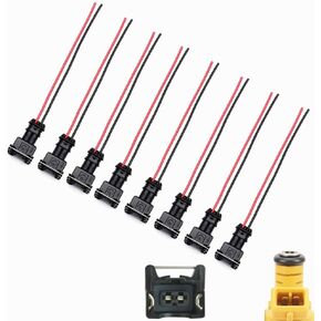 8X Fuel Injectors Connector Plug Harness EV1 For GM TPI 22lb/hr 5.7L 5.0L Corvette Camaro 85-92