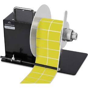 BAOSHISHAN Automatic Label Rewinder Machine Label Width 5.5inch/140mm Core Holder 1/1.5/3inch 100-240V (with Regulator and Baffle)