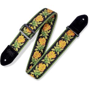 Levy's Leathers 2" Fabric Guitar Strap Cathedral Design; Brown, Tan, and Black (MC8JQ-005)