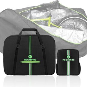 ROCKBROS Folding Bike Bag bike travel bag bike carry bag Waterproof 19"Bike Storage Bike Transport Case Outdoor Bike Cover for Transport,Air Travel,Car Racks,Moving house