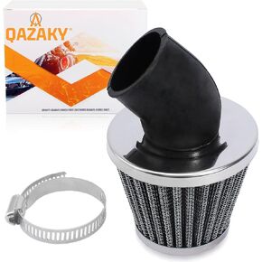 35mm Filter Cleaner 45 Degree Angled Compatible with 50cc 70cc 90cc 110cc 125cc 2-stroke 4-stroke Engine Motorcycle ATV Quad Scooter Gokart Moped Chopper Pit Dirt Pocket Mini Bike 34mm 36mm