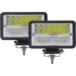 LED Tractor Work Lights 2PCS Approx 6Inch Combo Beam Driving Lights Work Auxiliary Lights fit for tractor Truck Equipment Vehicle Pickup UTV ATV Golf Cart