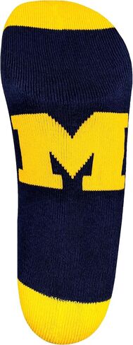 جوارب NCAA Michigan Wolverines Footie، مقاس واحد، أزرق in Saudi Arabia