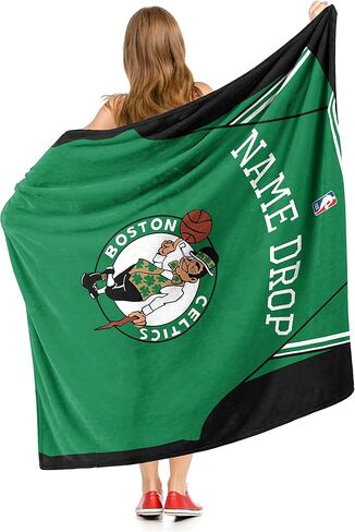 بطانية Northwest NBA Boston Celtics ذات اللمسة الحريرية الشخصية، 50 بوصة × 60 بوصة، جيرسي (236) in Saudi Arabia