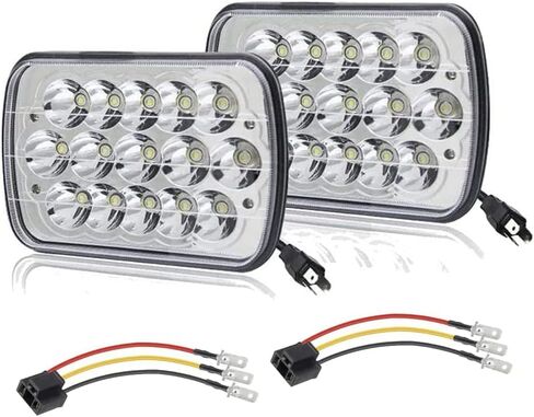 Compatible With Chevy Express Cargo Van 1500 2500 3500 Truck Lights 7''x6 6x7 Inch Super Bright High Low Beam Headlight Pair in Kuwait