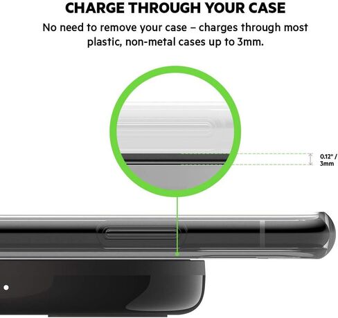 حامل شحن لاسلكي Belkin Boost Up بقدرة 10 وات - شاحن لاسلكي Qi لأجهزة iPhone XS وXS Max وXR / Samsung Galaxy S9 وS9+ وNote9 / LG وSony والمزيد (أبيض) in Saudi Arabia