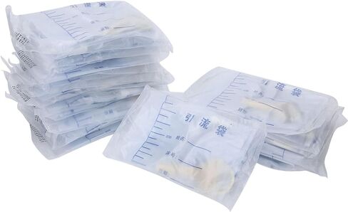 25pcs Urinary Drainage Bags, Male Urinary Drainage Bag Set, 1000ml Catheter Bags for Elderly Healthy Care, Household Drainage Bag Tub for Men in Saudi Arabia