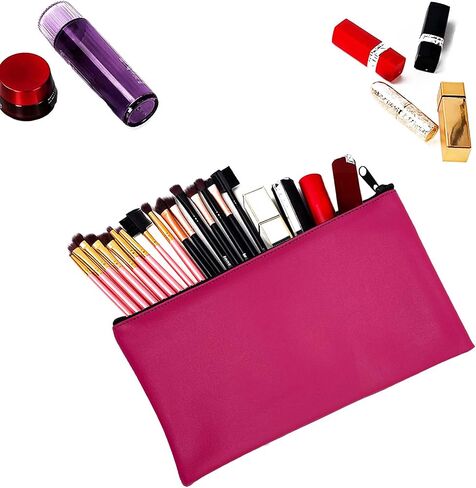 Bank Deposit Money Bag with Zipper,5 Colors Leather Bags Wallet Pouches,Coin Bags for Cash Money,Makeup Bags,Cases for Cash, Coins, Cosmetics, Invoice, Bills,11.4x 6.1 inch,5 Packs in Saudi Arabia