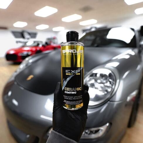 Proje Ceramic Coating - 12+ Month Durability - Easy to Apply - High Gloss - Anti Scratch - Safe on All Surfaces - Hydrophobic SiO2 Top Coat For Cars, Trucks, RVs, and More - 8 fl oz in Saudi Arabia