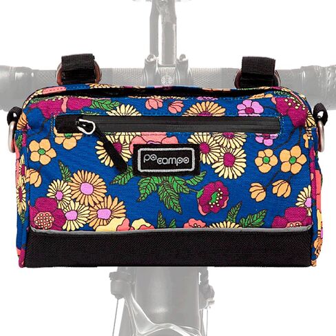 Po Campo Bike Bags and Accessories – Kinga Handlebar Bag 2 – Waterproof Bicycle Bag – Handle Bar Storage Bag – Front Mount Bike Bag that Converts to Crossbody Bags in Saudi Arabia