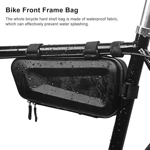 حقيبة مثلثة للدراجة، حقيبة بإطار أمامي من مادة EVA مقاومة للماء MTB للرياضات الخارجية، وركوب الخيل باللون الأسود وغيرها in Kuwait