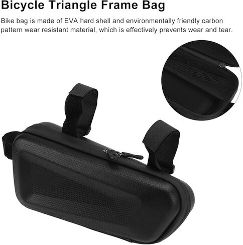 حقيبة مثلثة للدراجة، حقيبة بإطار أمامي من مادة EVA مقاومة للماء MTB للرياضات الخارجية، وركوب الخيل باللون الأسود وغيرها in Kuwait