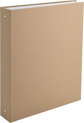 A4 Kraft Binder 3-Holds Round Ring Binder 2 Pack, Durable Binding Hard Cover Protector for Journal,Notebook,Inserted Sheets and Refill Paper,Fit for A4 3-Hole Paper,holds 200 Sheets Capacity (A4 Size) in Kuwait