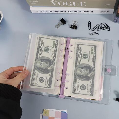 A6 واضح غطاء الموثق البلاستيكية 6 الوردي حلقة مستديرة المجلدات ضياء 20 مللي متر المفاجئة إغلاق ختم حافة دفتر قذيفة ملف المجلدات المجلدات الألبوم in Kuwait