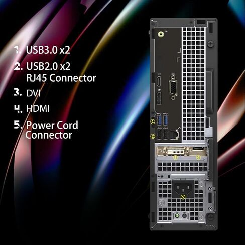 كمبيوتر مكتبي للألعاب RGB من Dell، Intel Core I5-8500 حتى 4.1 جيجا هرتز، GeForce GT 1030 2G GDDR5، 16 جيجا DDR4، 512 جيجا SSD، لوحة مفاتيح وماوس RGB، 600M WiFi وبلوتوث 5.0، Win 11 Pro (متجدد) in Saudi Arabia