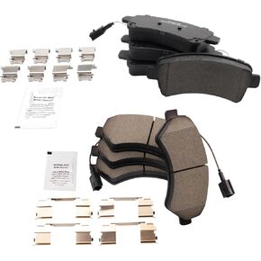TRQ Brake Pads Ceramic Compatible with 2014-2016 Ram ProMaster 1500 ProMaster 2500 ProMaster 3500