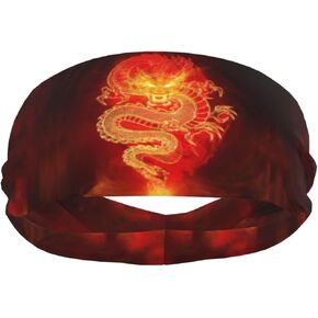 Dragon Sweatbands Cool Headbands for Women Men for Sport Running Cycling Hiking Mens Sweatband Men Headbands