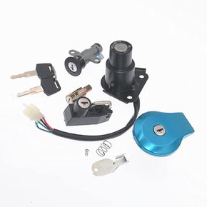 Motorcycle Ignition Switch Fuel Gas Cap Lock Keys for Yamaha Virago XV535 XV250 XV125 + Key Switch for Yamaha 535 Virago 96 Virago 1100 Ignition and Gas Cap Ignition Lock