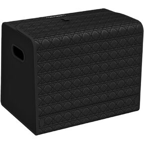 GMQ Car Trunk Organizer for SUV,Car Organizers and Storage with Collapsible Storage, Large Capacity for SUV, Truck, MPV (Weave Black, M-15.8 * 13 * 12.5IN)