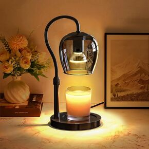 Candle Warmer Lamp with Timer & Dimmable 4-Level Brightness - Adjustable Height,for New Home Bedroom, Gifts for Women