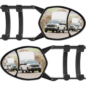 MKING Mirror Extenders For Towing, Clamp On Towing Mirror,Universal Towing Mirrors For Towing or Vehicle Car Truck, Towing Mirror On Side Adjustable 180 Degree Rotation Extends.