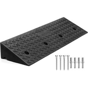 Threshold Loading Ramp Indoor Outdoor 7700lbs Load Capacity Car Slope Ramp Anti-Slip Wheel Chair Ramp for Bike, Scooter, Motorcar, Truck（2'Rise，1PCS）